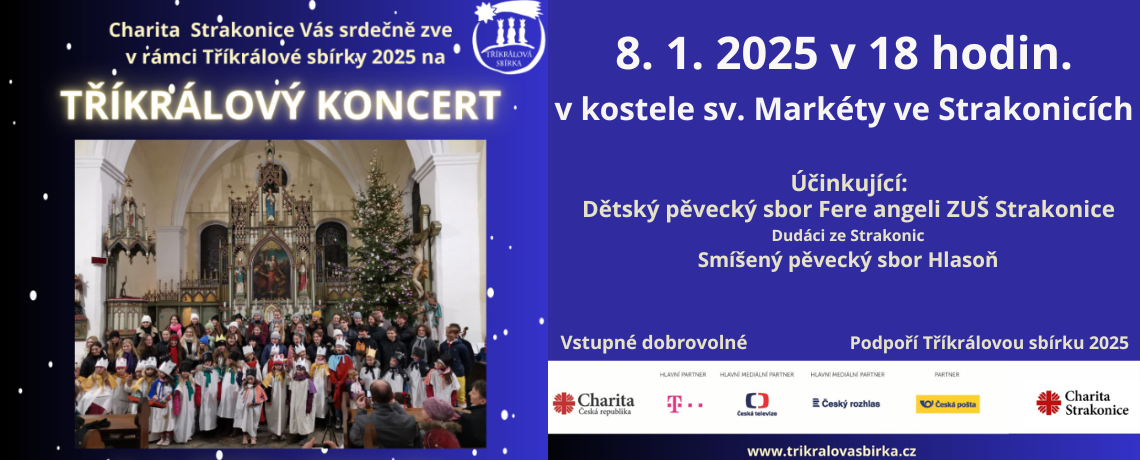 Tříkrálový koncert Charity Strakonice 2025